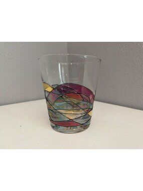 Cornet Barcelona Sagrada Double Old-Fashioned Whiskey Glass Handcrafted Artsy